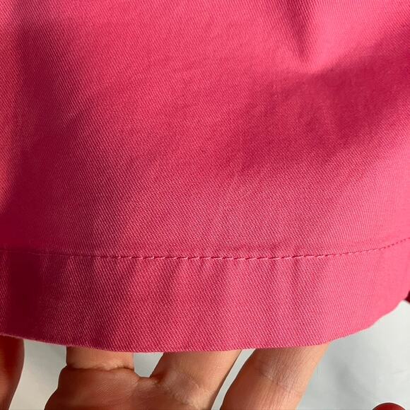 Talbots Stretch Chino Shorts Flat Front 6" Inseam Womens 10 Pink Golf Summer - Picture 8 of 14